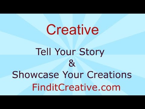 FinditCreative.com A Place For Creatives. A new Social Media Platform for Creatives. Now with Auto Watermark to protect your creations. Protect, Promote and Portfolio Your Creations.Sign up, Tell Your Creative Story and Showcase your Creations. See ou ...