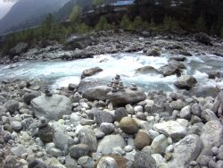 A captured moment from a Glacial River in Nepal.  Taken on the way up to Everest Base camp.  So  ...